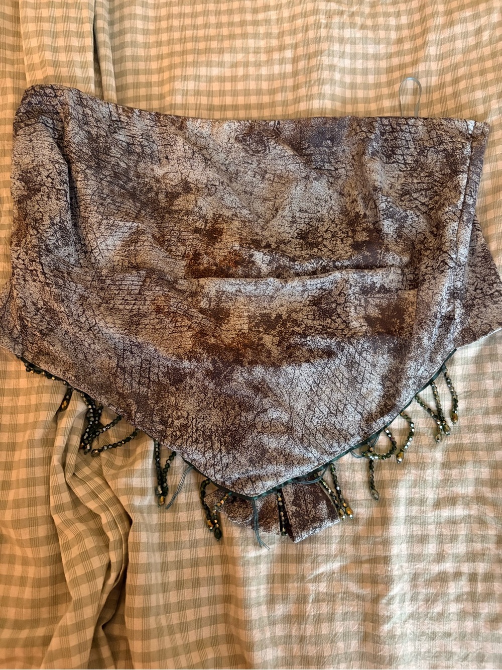 Tie Back Tube Top with Fringe